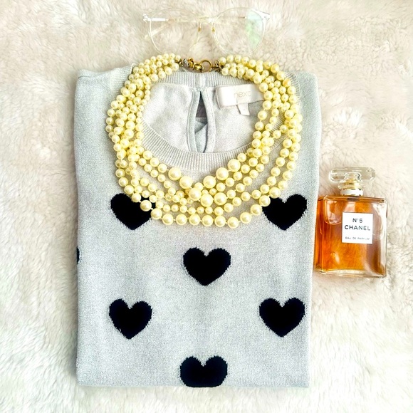 Gray Black Hearts Top - Picture 6 of 14